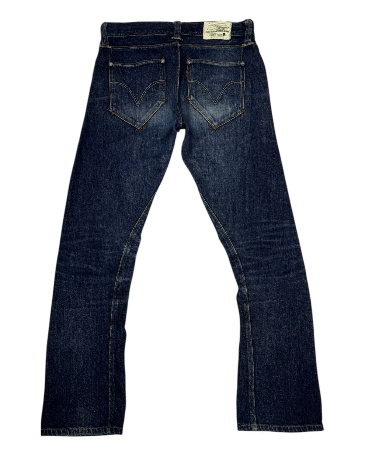 Engineered Garments × Levi's LEVIS ENGINEERED BLUE DISTRESSED DENIM JEANS Size 29" - 2 Thumbnail