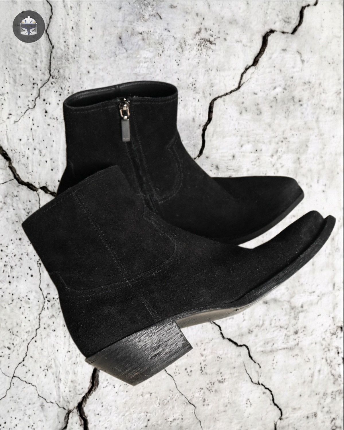 Saint Laurent Paris Saint Laurent Lukas Black Suede Ankle Boots 40 Size US 9 / EU 42 - 3 Thumbnail