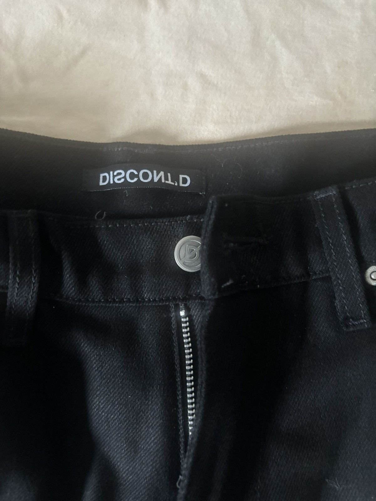 Other Discont’d Jet Black Baggy Denim Size US 30 / EU 46 - 2 Thumbnail