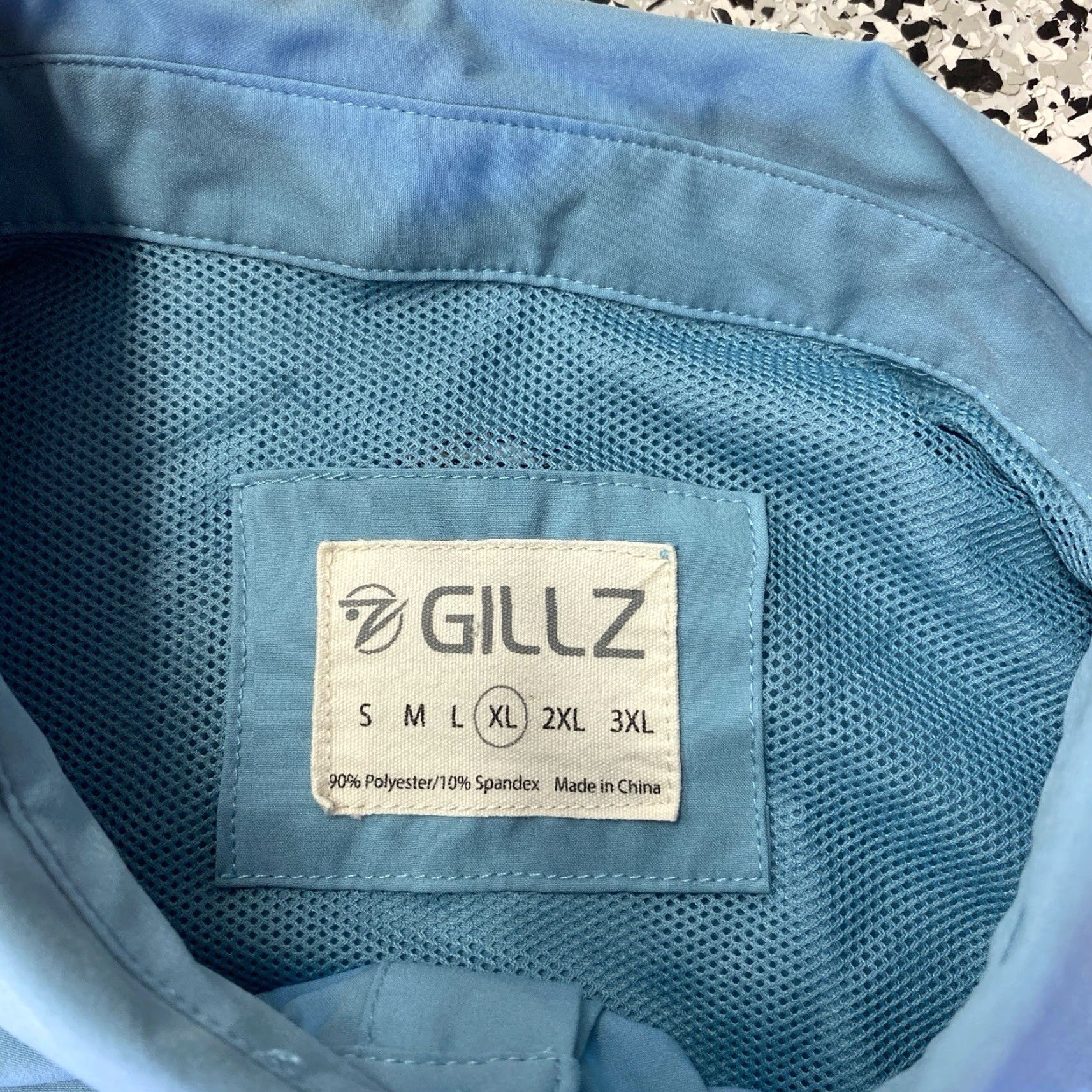 Vintage Gillz Button-Down Shirt Mens XL Blue Long Sleeve Vented Outdoor Fishing Size US L / EU 52-54 / 3 - 3 Thumbnail