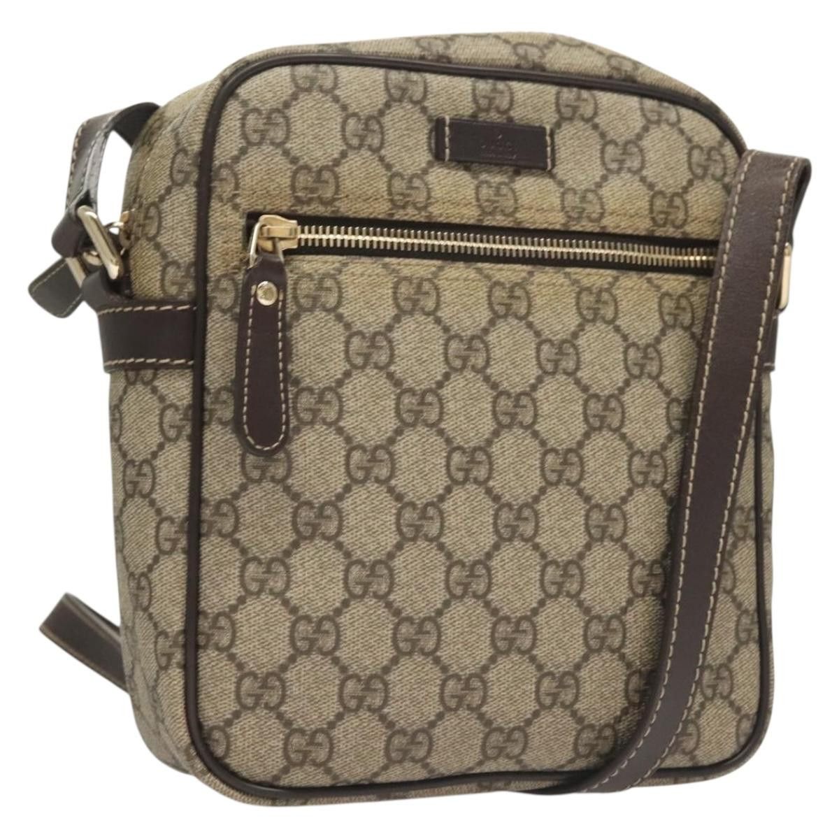 Gucci GUCCI GG Supreme Shoulder Bag Pvc Beige Gold Size ONE SIZE - 1 Thumbnail