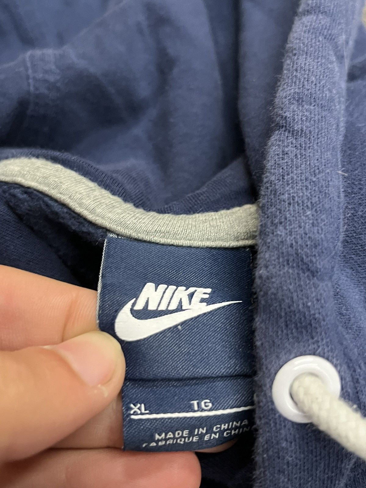Nike × Vintage Nike big swoosh hoodie vintage hype rare sporty y2k Size US XL / EU 56 / 4 - 6 Thumbnail
