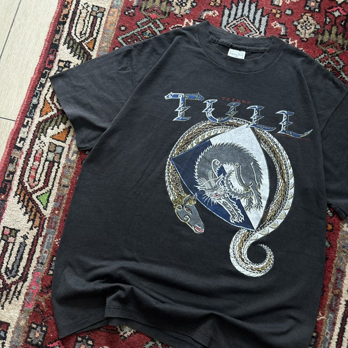 Vintage 1987 Jethro Tull Tour Vintage Band T-Shirt Size US L / EU 52-54 / 3 - 2 Thumbnail