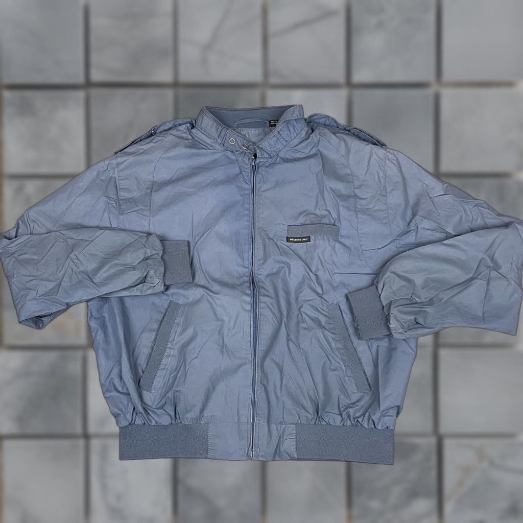 Members Only VINTAGE Members Only Jacket Mens 46 Moto Blue Full Zip Cafe Racer Casual Size US S / EU 44-46 / 1 - 1 Thumbnail