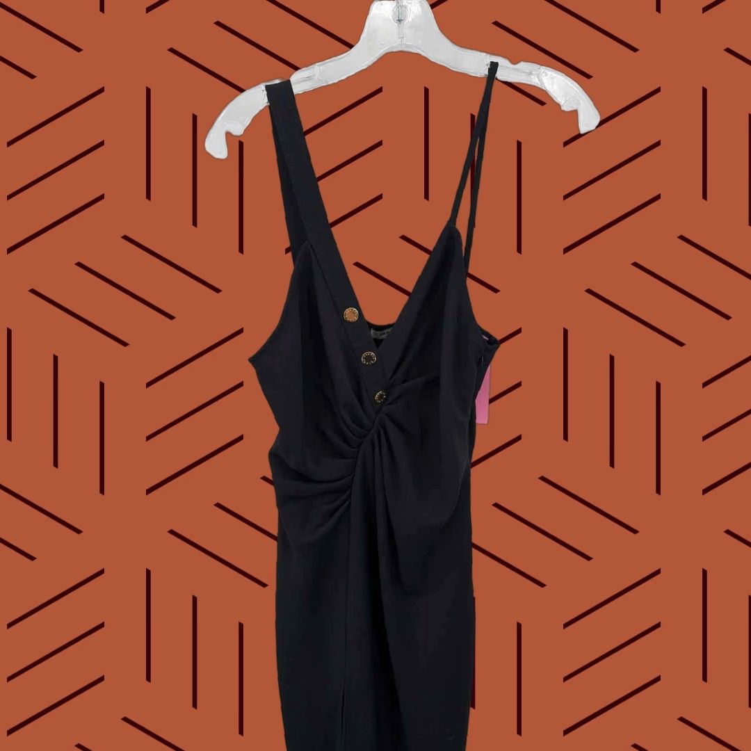 Sandro Black Shift Maxi Sleeveless Dress Size 40, Pre-Owned, Regular, Maxi,  Sleeveless Dress, Black