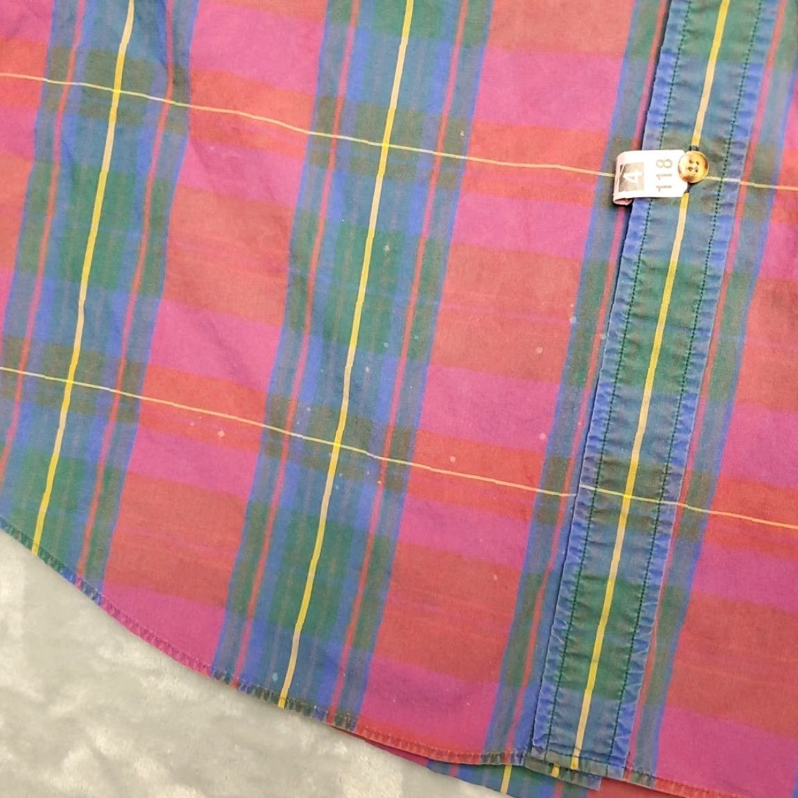 Abercrombie & Fitch VINTAGE Abercrombie & Fitch Shirt Mens XL Pink Plaid Button-Up 100% Cotton Casual Size US XL / EU 56 / 4 - 4 Thumbnail