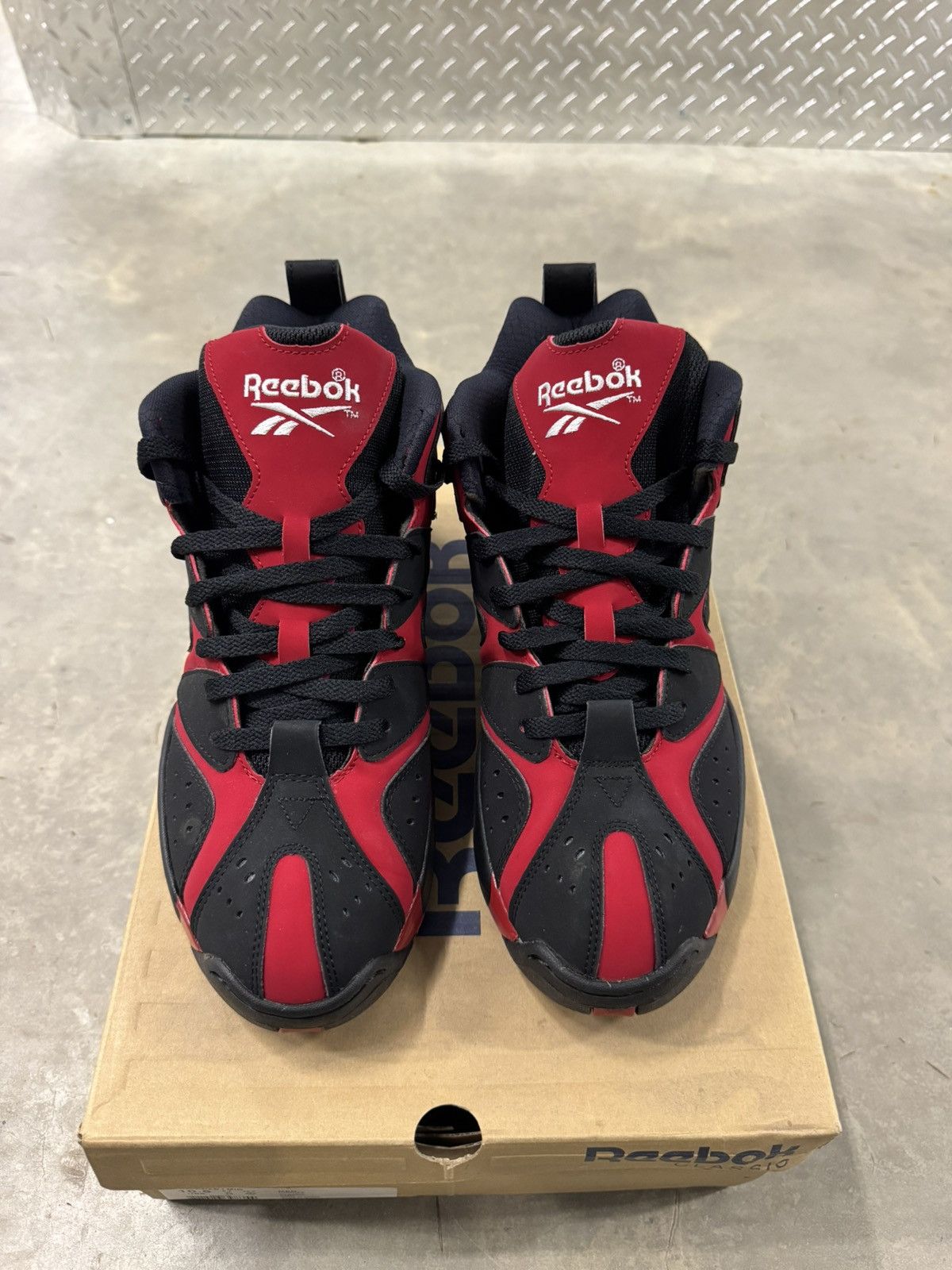 Reebok Reebok Kamikaze 1 Mid Red Black Size 10.5 Size US 10.5 / EU 43-44 - 4 Thumbnail