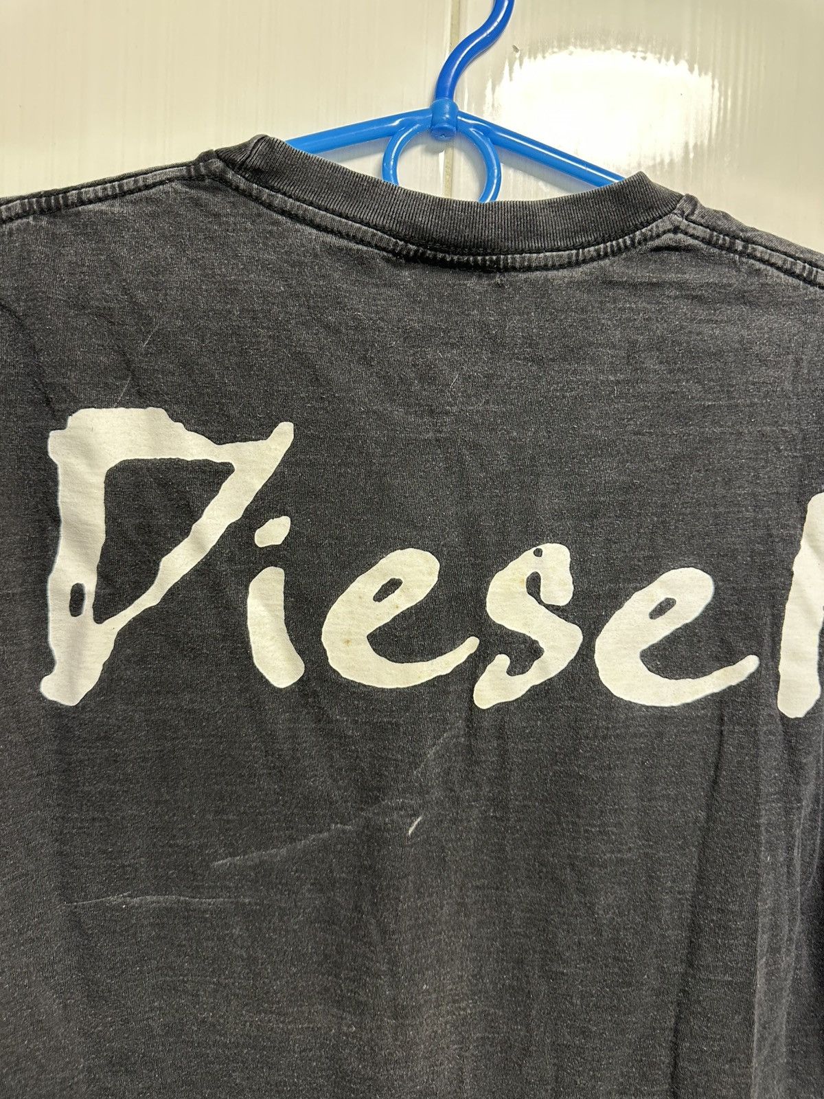 Diesel × Vintage Y2K Diesel Avant Garde Tee Boxy Fit Streetwear Logo Rare Size US XL / EU 56 / 4 - 7 Thumbnail