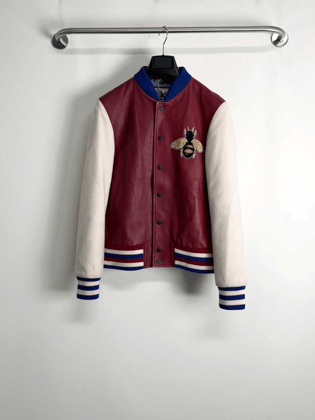 Gucci Gucci Asap Rocky Bee Leather Jacket Size US S / EU 44-46 / 1 - 1 Thumbnail