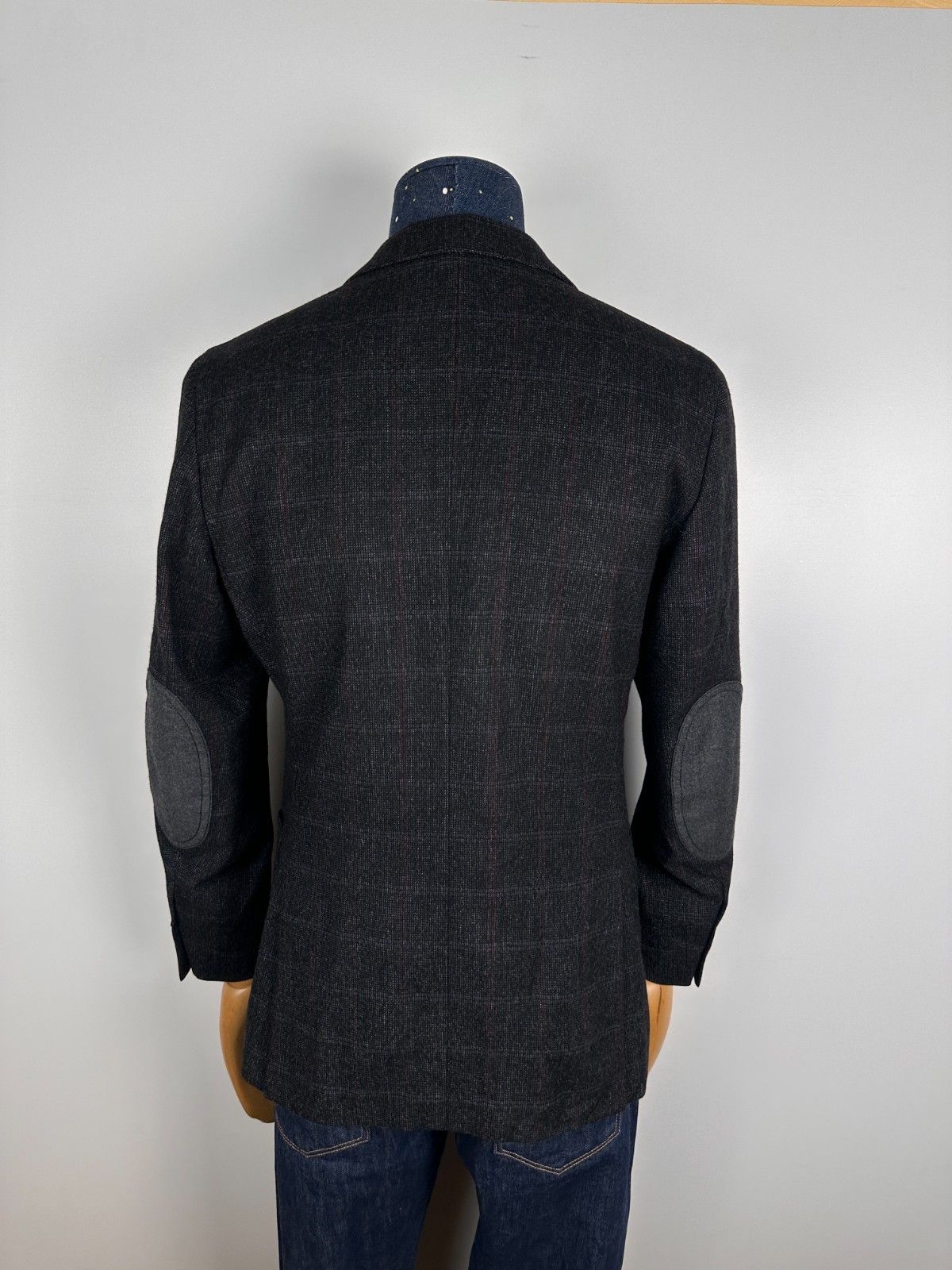 Z Zegna Z Zegna Sport Coat Blazer Jacket Wool Grey Check Size M Size 40L - 5 Thumbnail