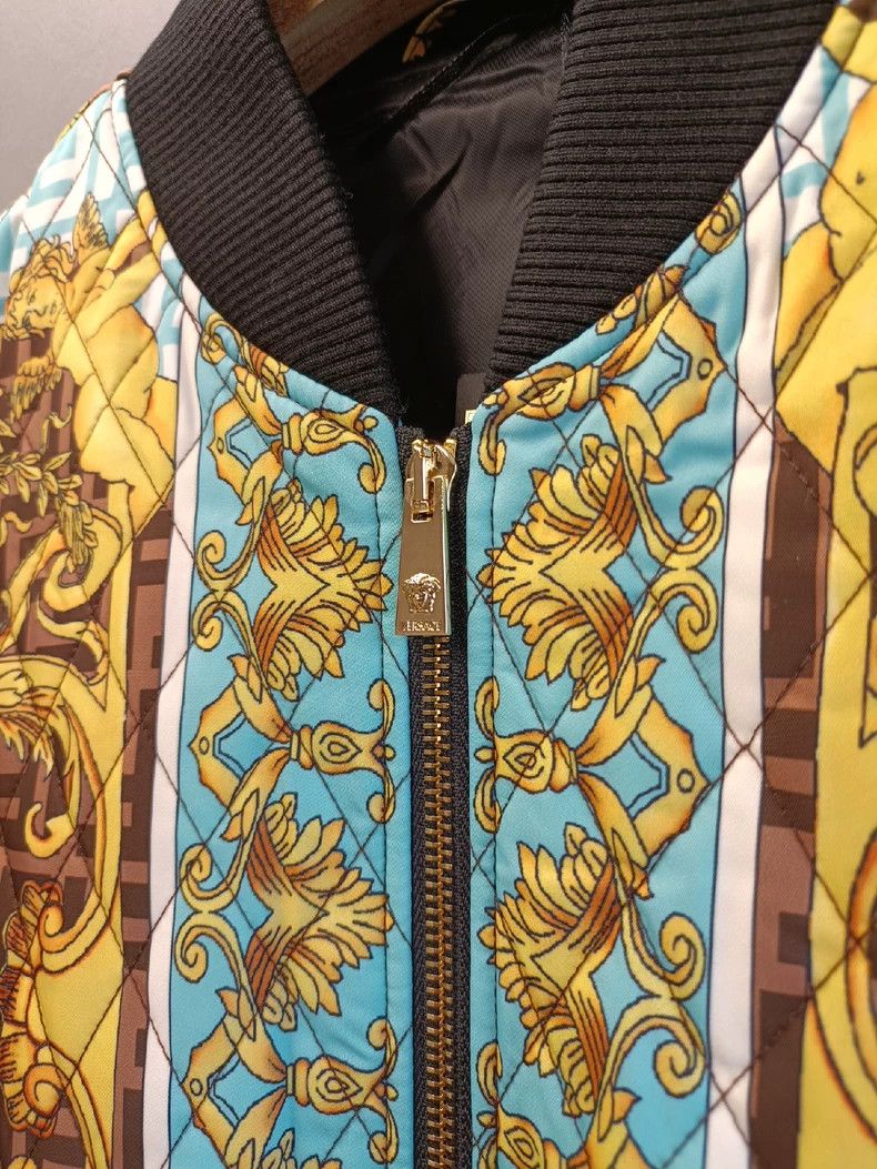 Versace Versace Diamond-shaped cotton jacket Size US L / EU 52-54 / 3 - 2 Thumbnail