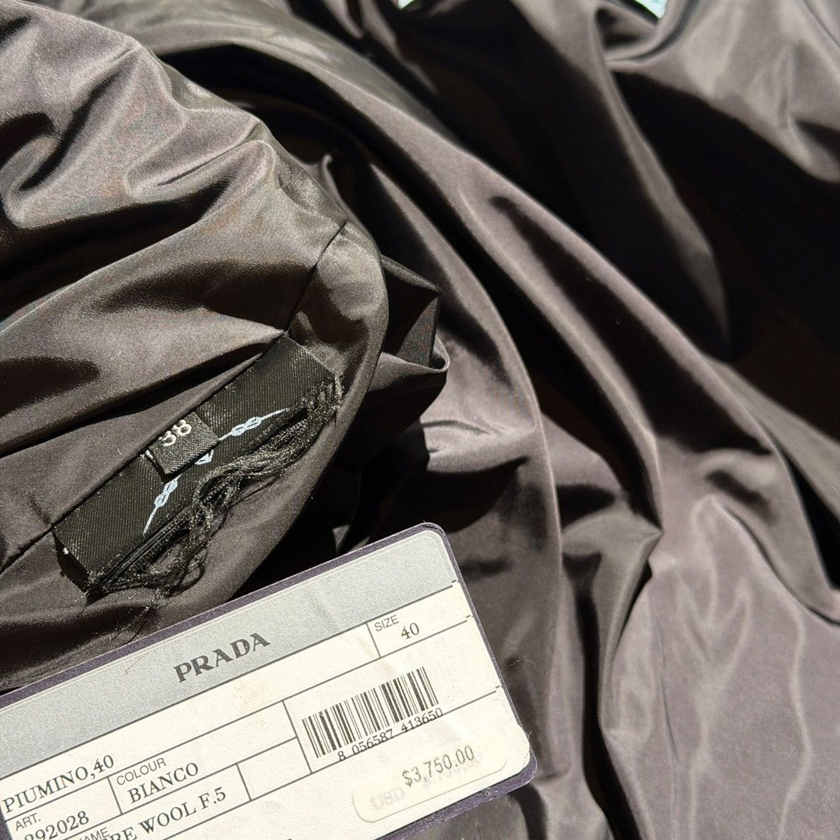 Prada $3,750 Cashmere wool logo puffer Size XS / US 0-2 / IT 36-38 - 5 Thumbnail