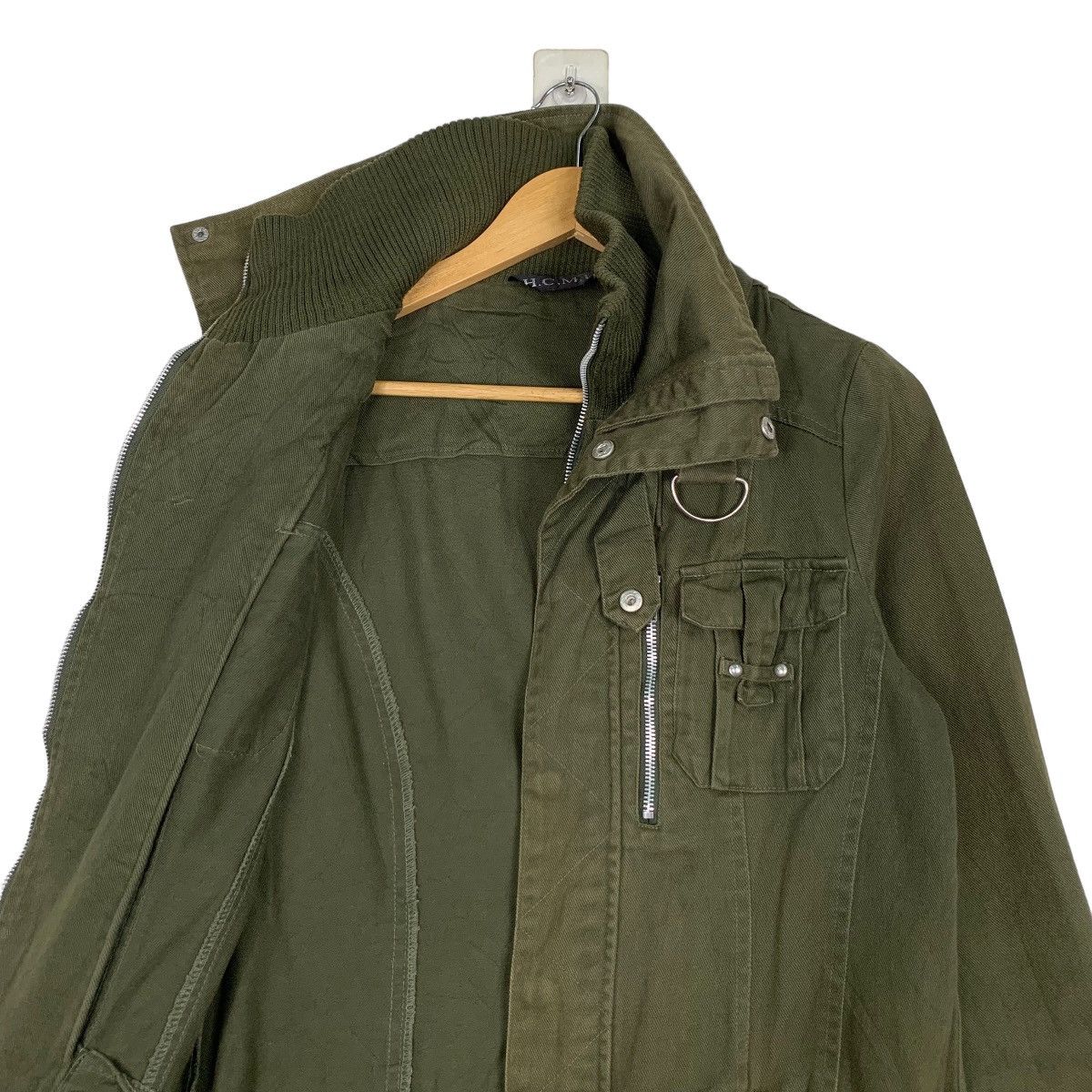 Japanese Brand H.C.M.II Rare Design Jacket High Collar Parka #0940-C42 Size L / US 10 / IT 46 - 10 Thumbnail