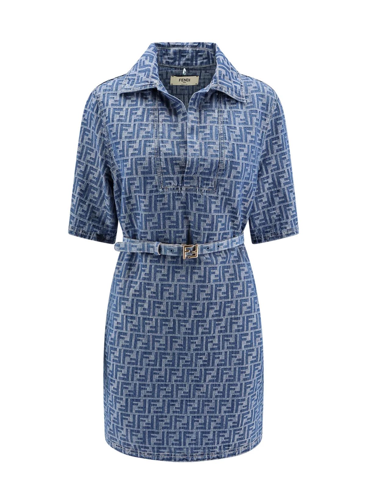Fendi o1s1wg110526 Dress in Blue Size XL / US 12-14 / IT 48-50 - 1 Thumbnail