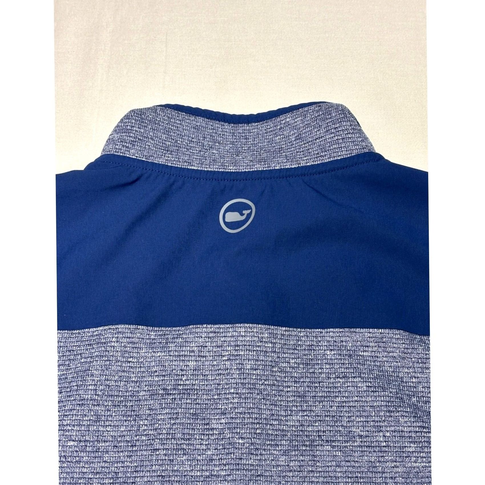 Vineyard Vines Vineyard Vines Performance Mens M Blue Heathered Quarter Zip Pullover Jacket Size US M / EU 48-50 / 2 - 5 Thumbnail