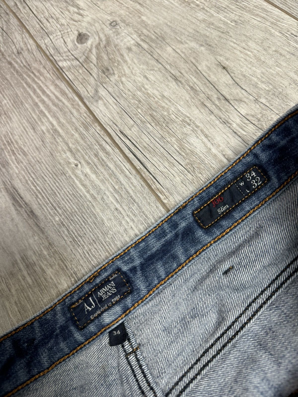Armani Armani Jeans metal logo luxury Japanese style size 34 Size US 34 / EU 50 - 9 Thumbnail