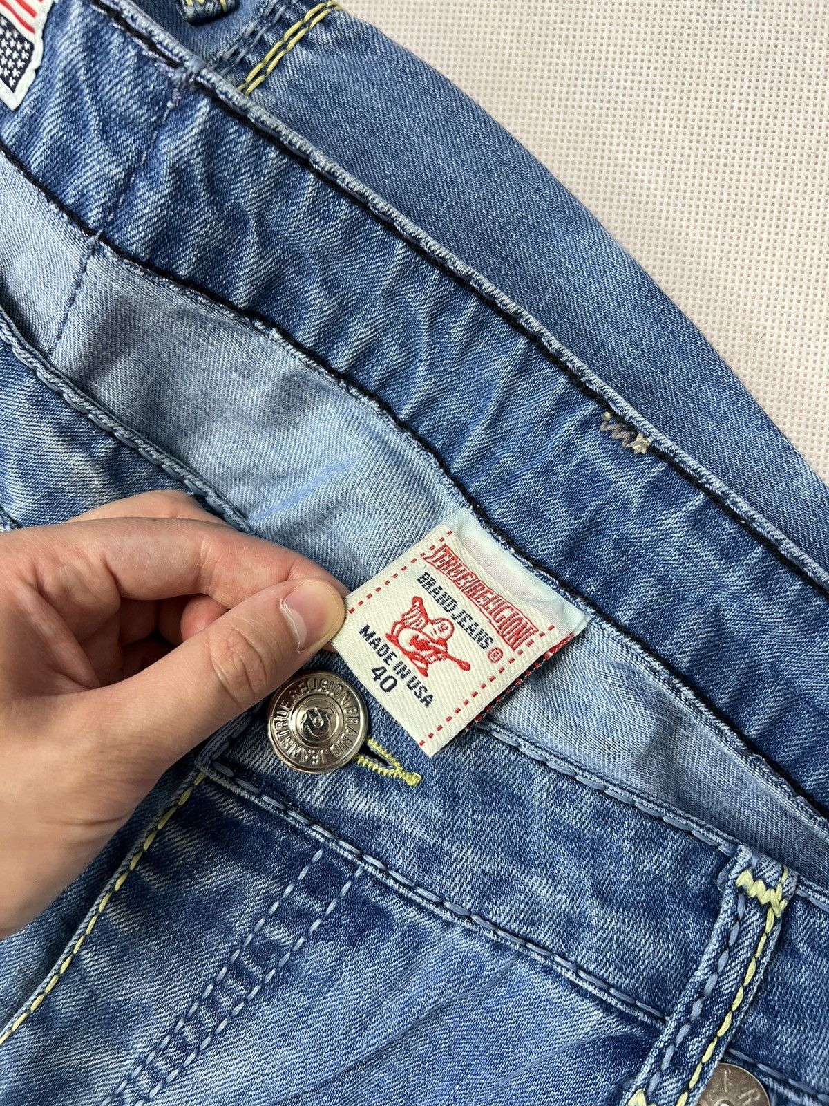 True Religion Baggy Pants True Religion hip hop drip blue jeans y2k Size US 40 / EU 56 - 6 Thumbnail