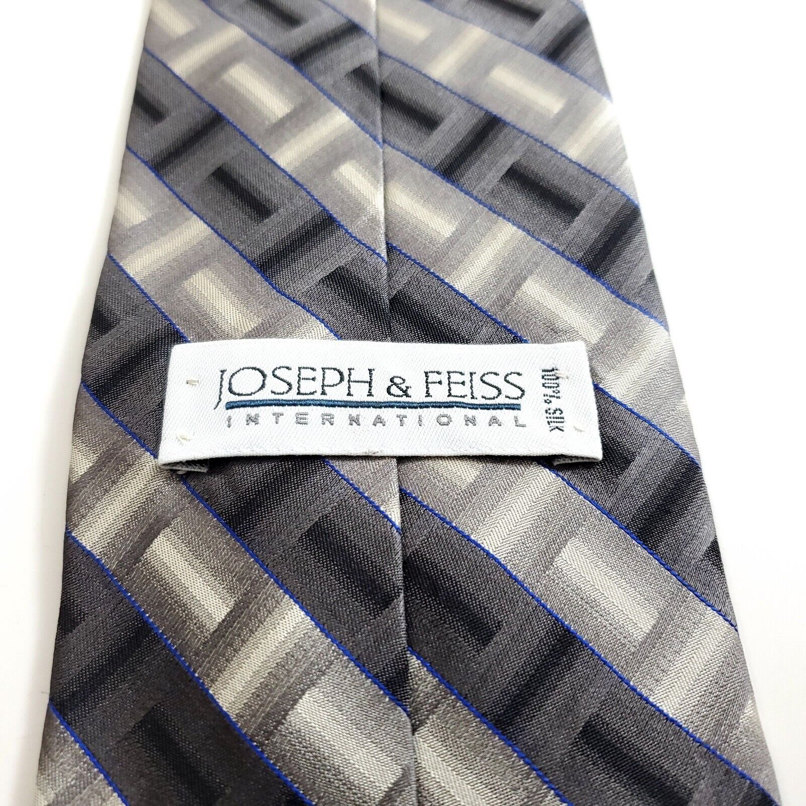Joseph & Feiss Joseph & Feiss International Gray Beige Blue Abstract Wide S Size ONE SIZE - 3 Thumbnail