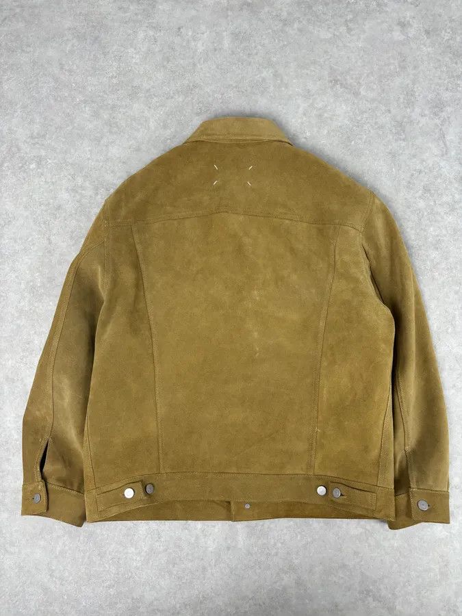 Maison Margiela SS2020 Maison Margiela Beige Suede Trucker Jacket Size US L / EU 52-54 / 3 - 6 Thumbnail