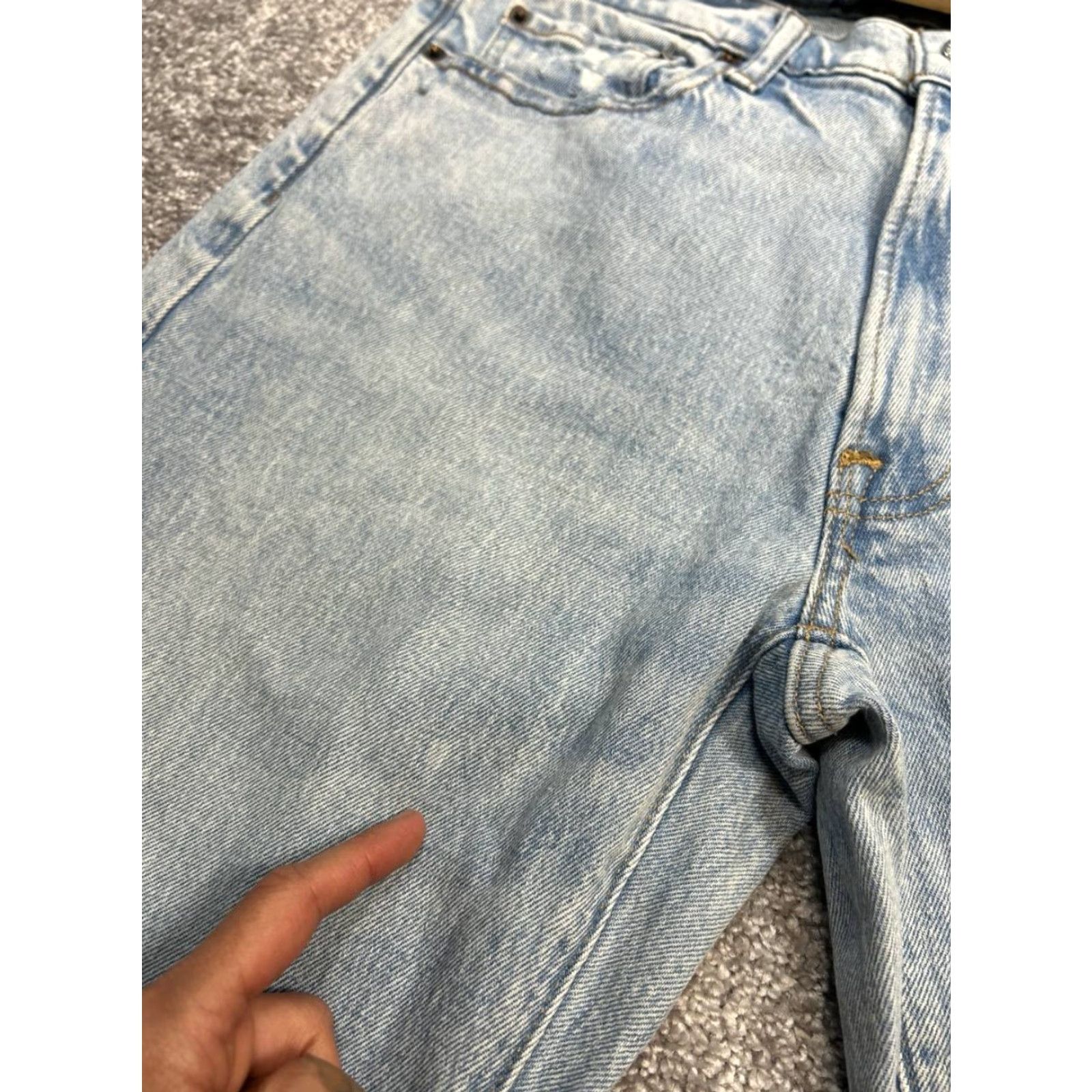 Abercrombie & Fitch Abercrombie & Fitch Jeans Mens 32 Blue Cotton Denim 30x33 Straight 5-Pocket Design Regular Modern Vintage No Size US 32 / EU 48 - 7 Thumbnail