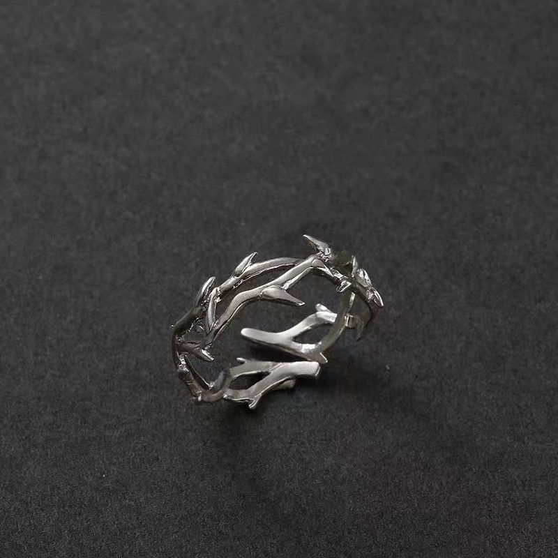 Jewelry Retro Hip-Hop Adjustable Thorn Ring Size ONE SIZE - 1 Thumbnail