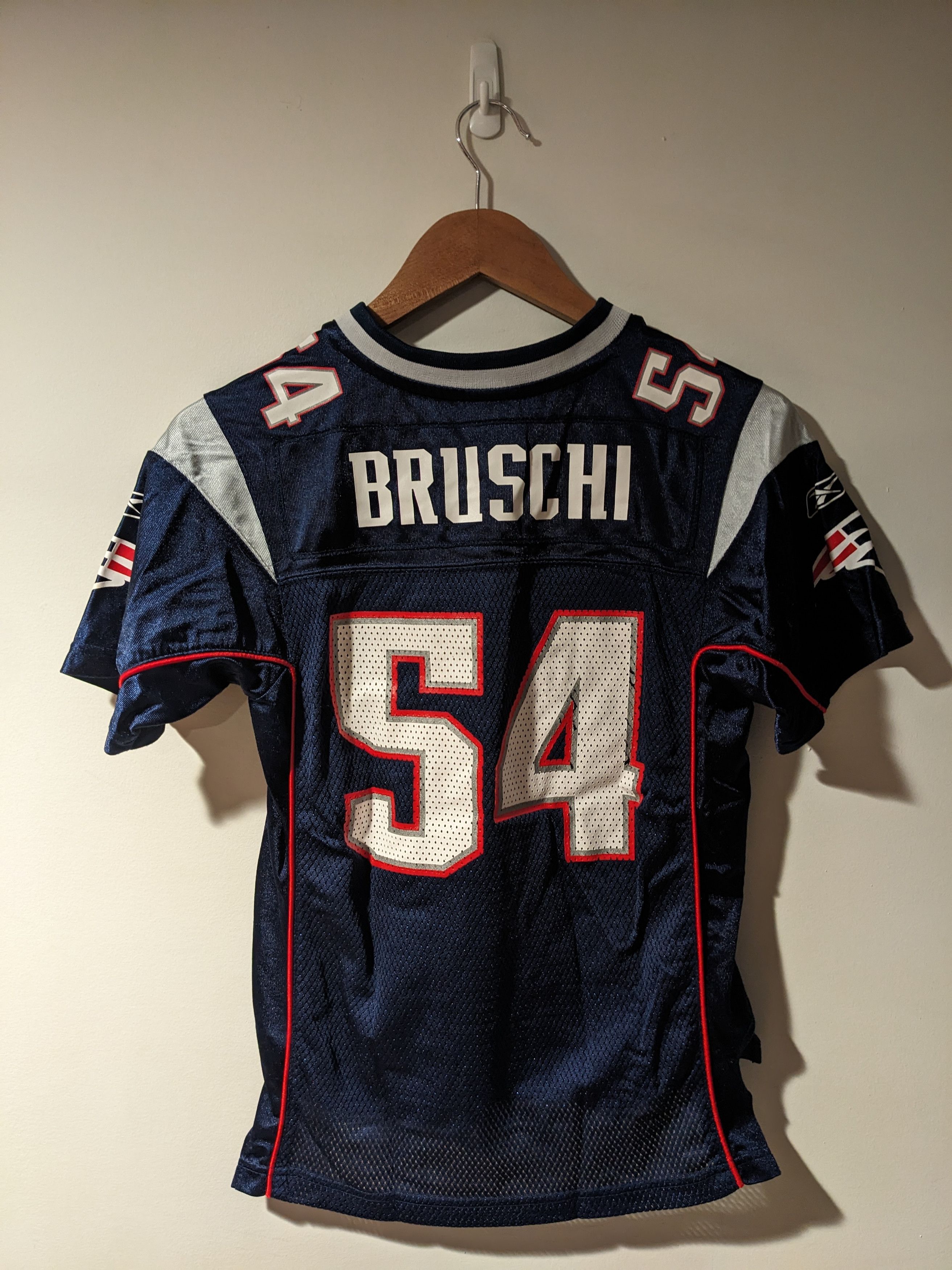 NFL × Vintage Vintage Y2K New England Patriots Bruschi Kids Medium Jersey Size US M / EU 48-50 / 2 - 1 Thumbnail