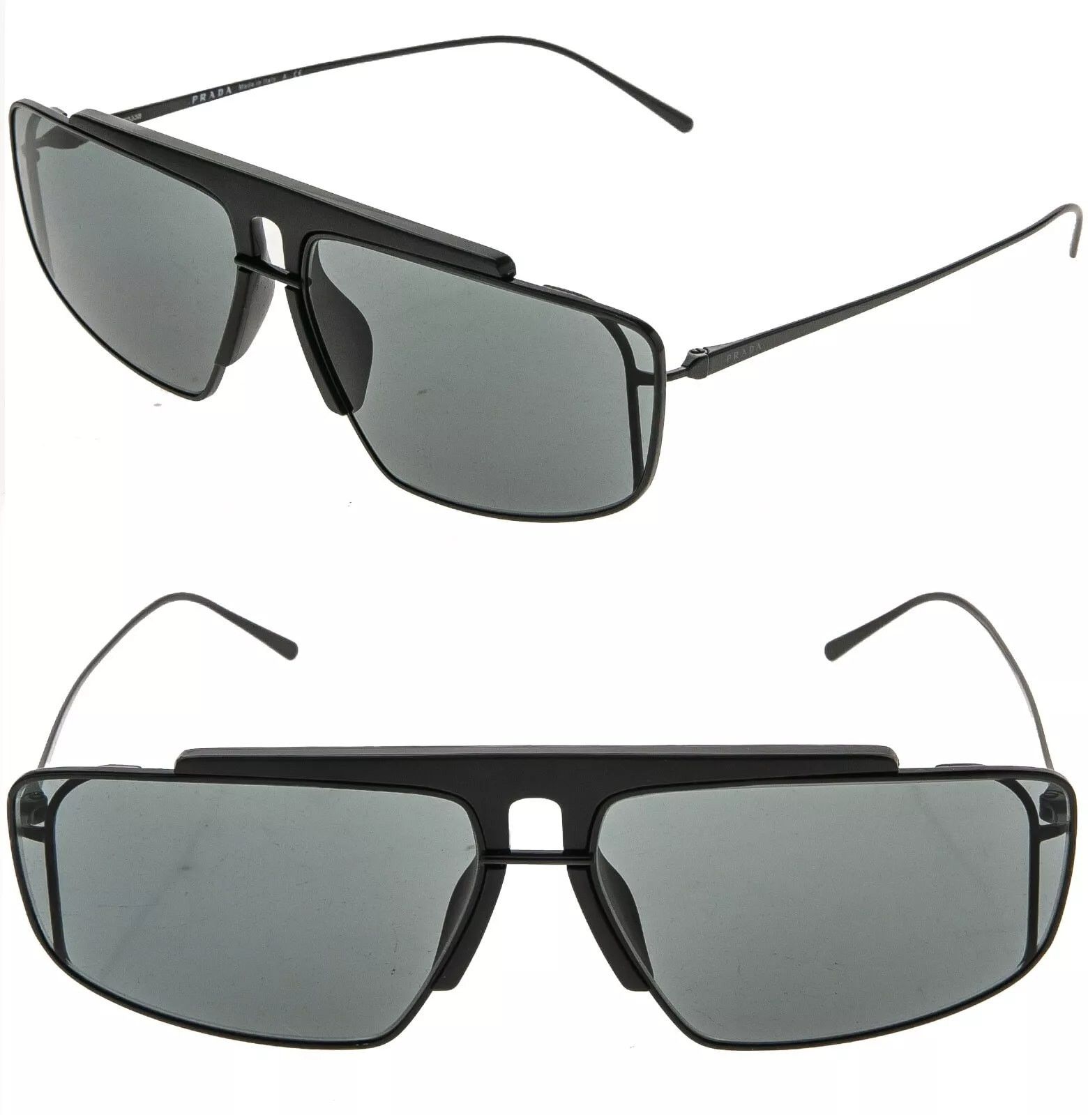 Prada PRADA CATWALK 50V PR50VS Black Designer Sunglasses Authentic Size ONE SIZE - 1 Thumbnail