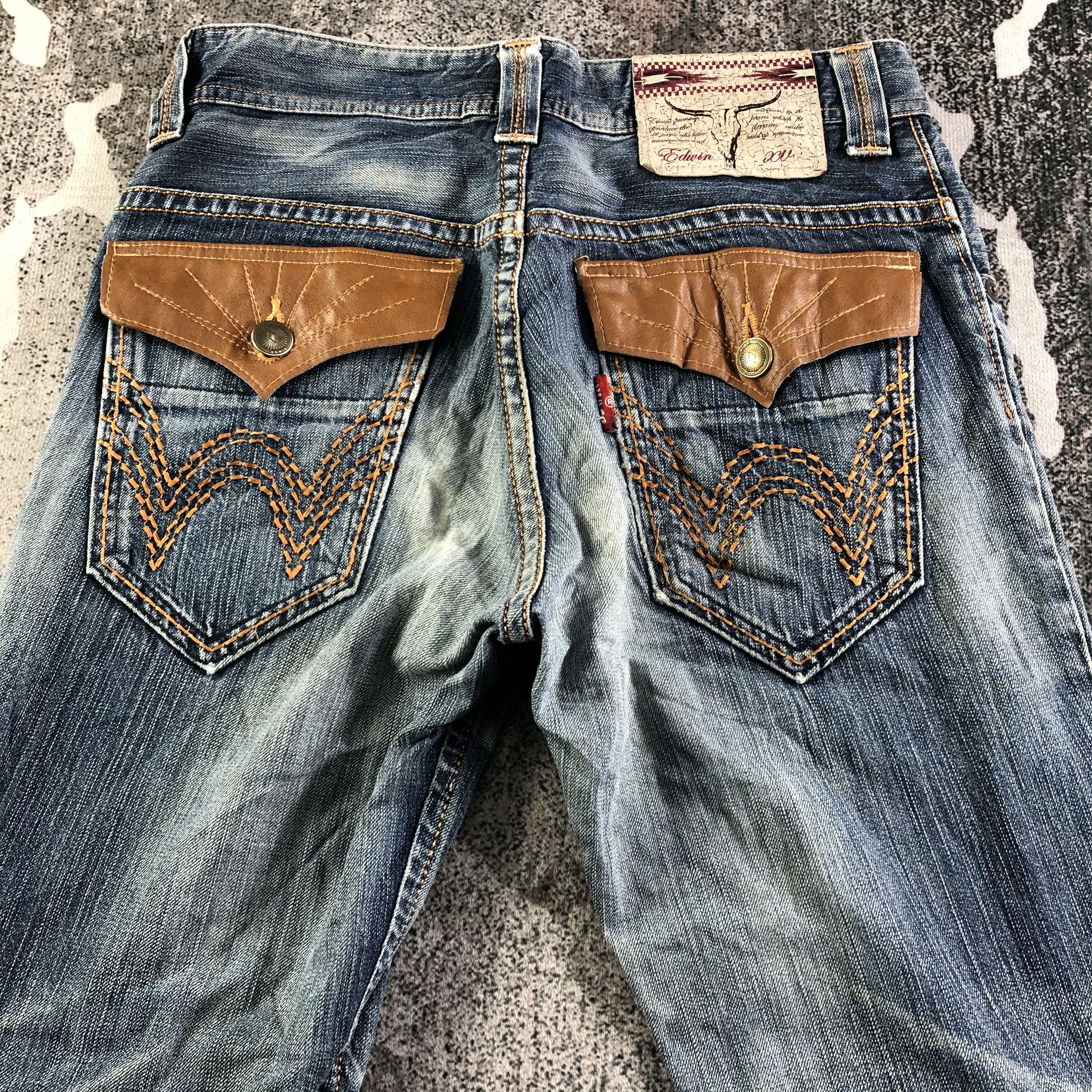 Edwin Edwin XV Flare Jeans Faded Blue Denim KJ3052 Size US 30 / EU 46 - 4 Thumbnail