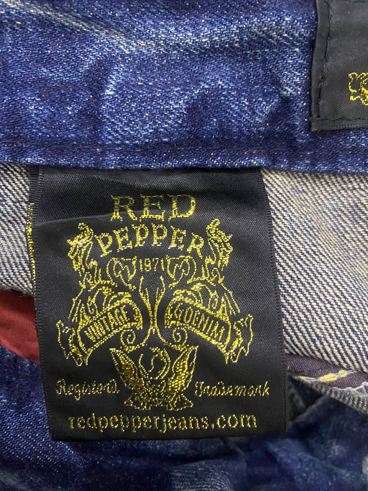 If Six Was Nine × Japanese Brand FLARE STYLE JIMMY HENDRIX RED PEPPER JEANS Size US 30 / EU 46 - 9 Thumbnail