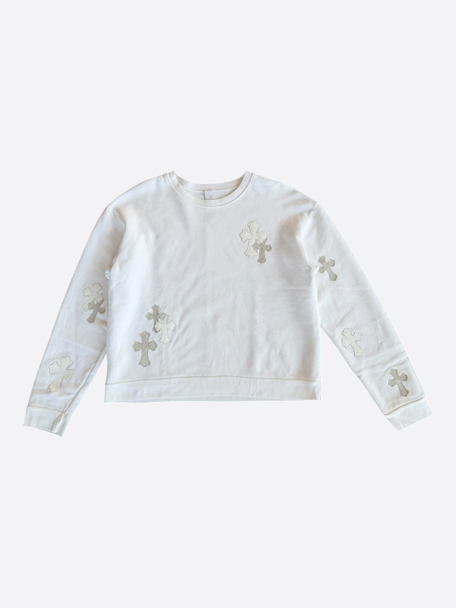 Chrome Hearts Chrome Hearts White Cross Patch Sweater Size US M / EU 48-50 / 2 - 1 Thumbnail