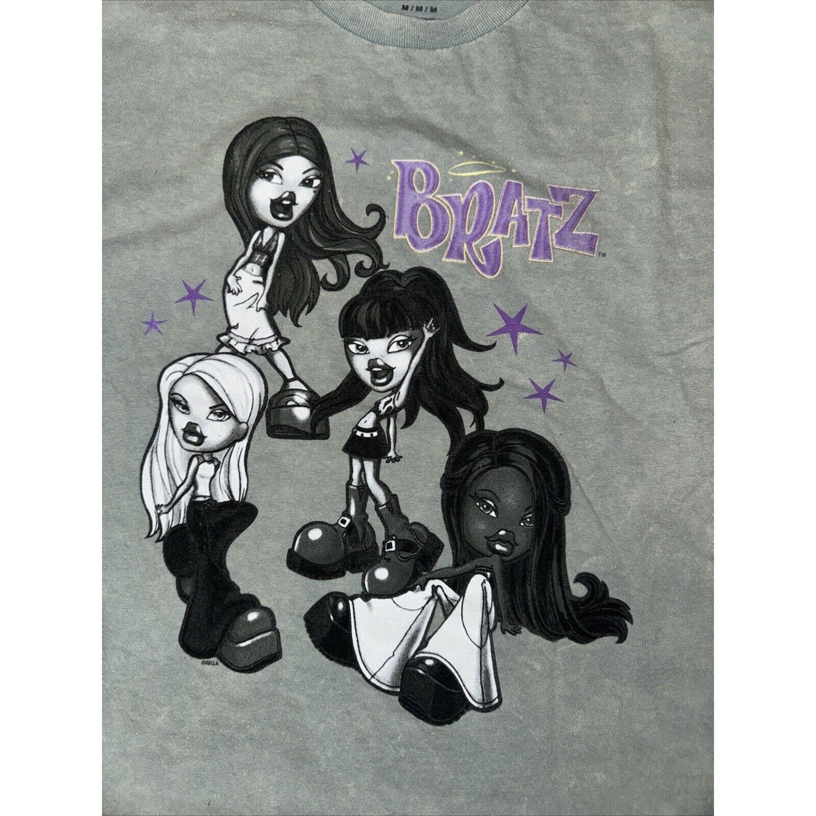Japanese Brand × Vintage Bratz Dolls Cropped T-Shirt Medium 18x19.5 Green Y2K Size M / US 6-8 / IT 42-44 - 2 Thumbnail