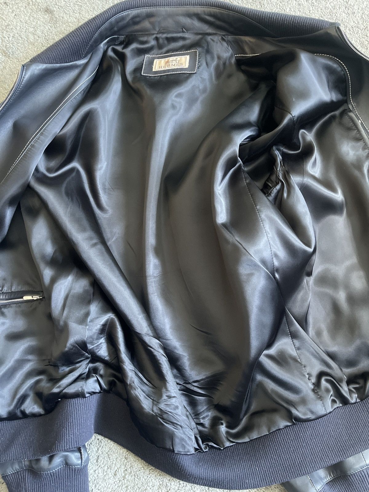 Hermes Hermes lambskin leather jacket runway Spring 2017 Size US L / EU 52-54 / 3 - 4 Thumbnail