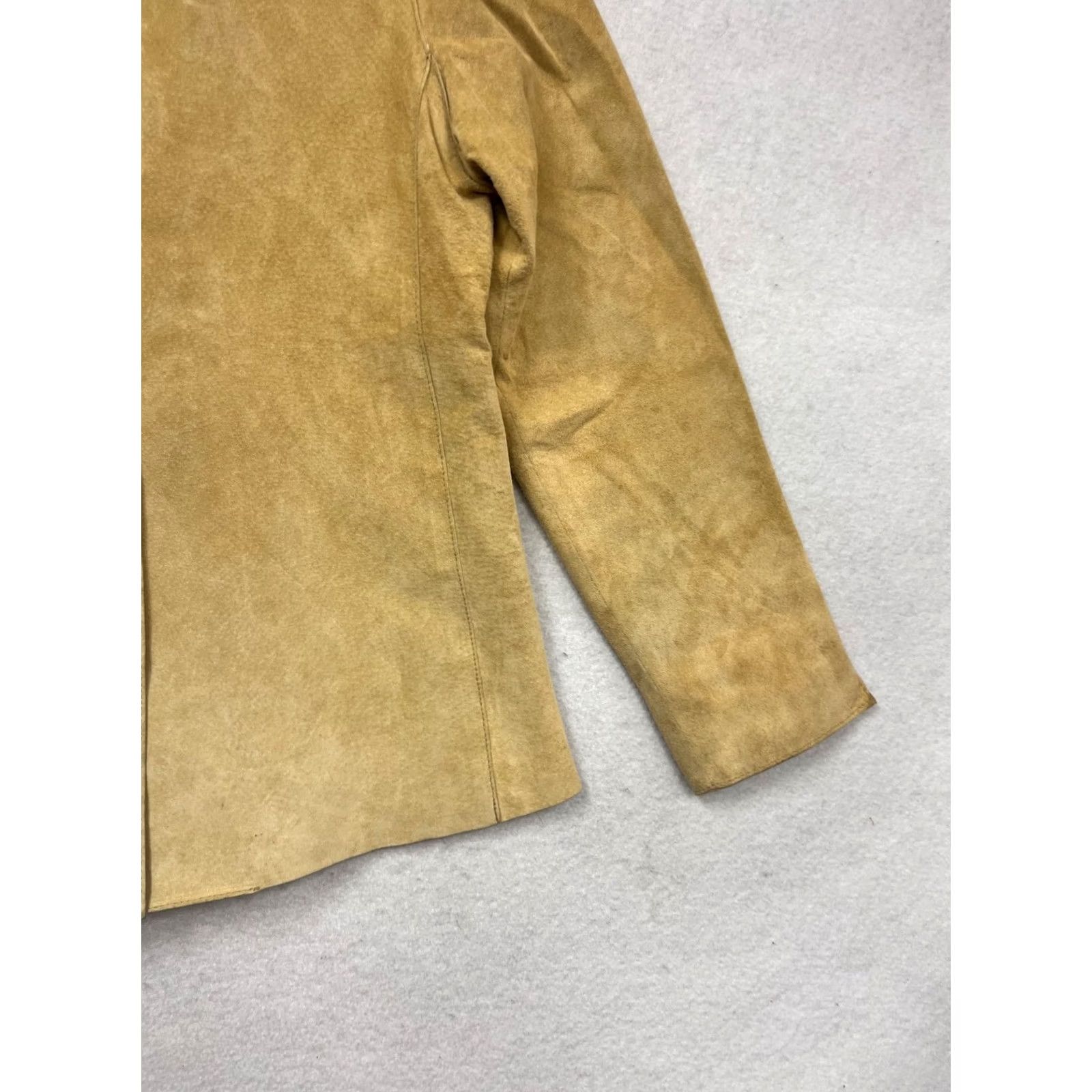 Vintage Valerie Stevens Womens Jacket S Tan Suede Button-Front Vintage? No Size S / US 4 / IT 40 - 5 Thumbnail