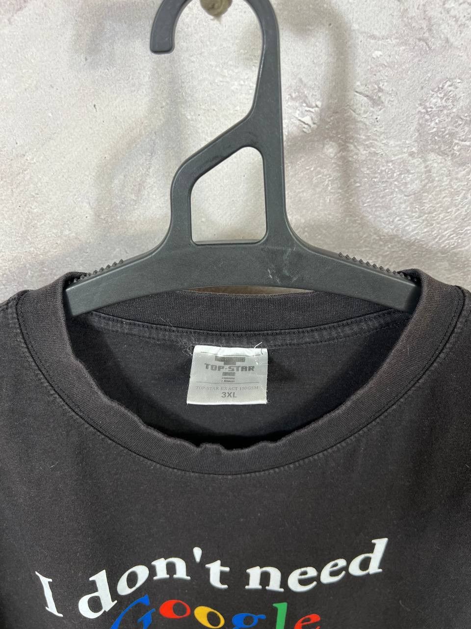 Japanese Brand × Vintage Vintage “I don’t need Google…” humor faded tee Size US XL / EU 56 / 4 - 4 Thumbnail