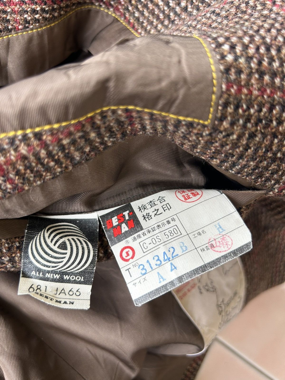 Other Folkland Tweed Pure Virgin Wool Blazer Jacket Size US S / EU 44-46 / 1 - 10 Thumbnail