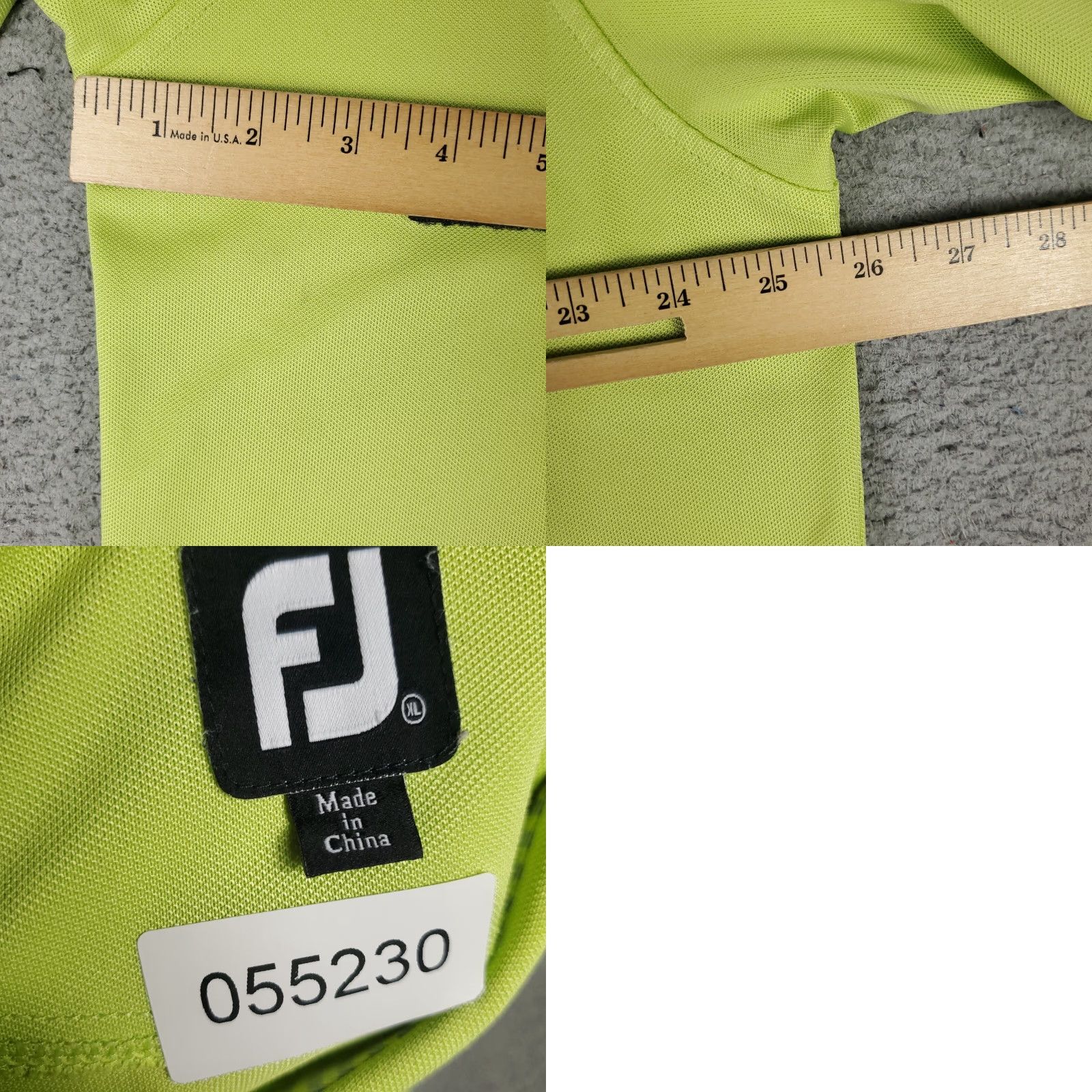 Footjoy FJ FootJoy Polo Shirt Mens Size XL Green Golf Casual Short Sleeve Size US XL / EU 56 / 4 - 8 Thumbnail
