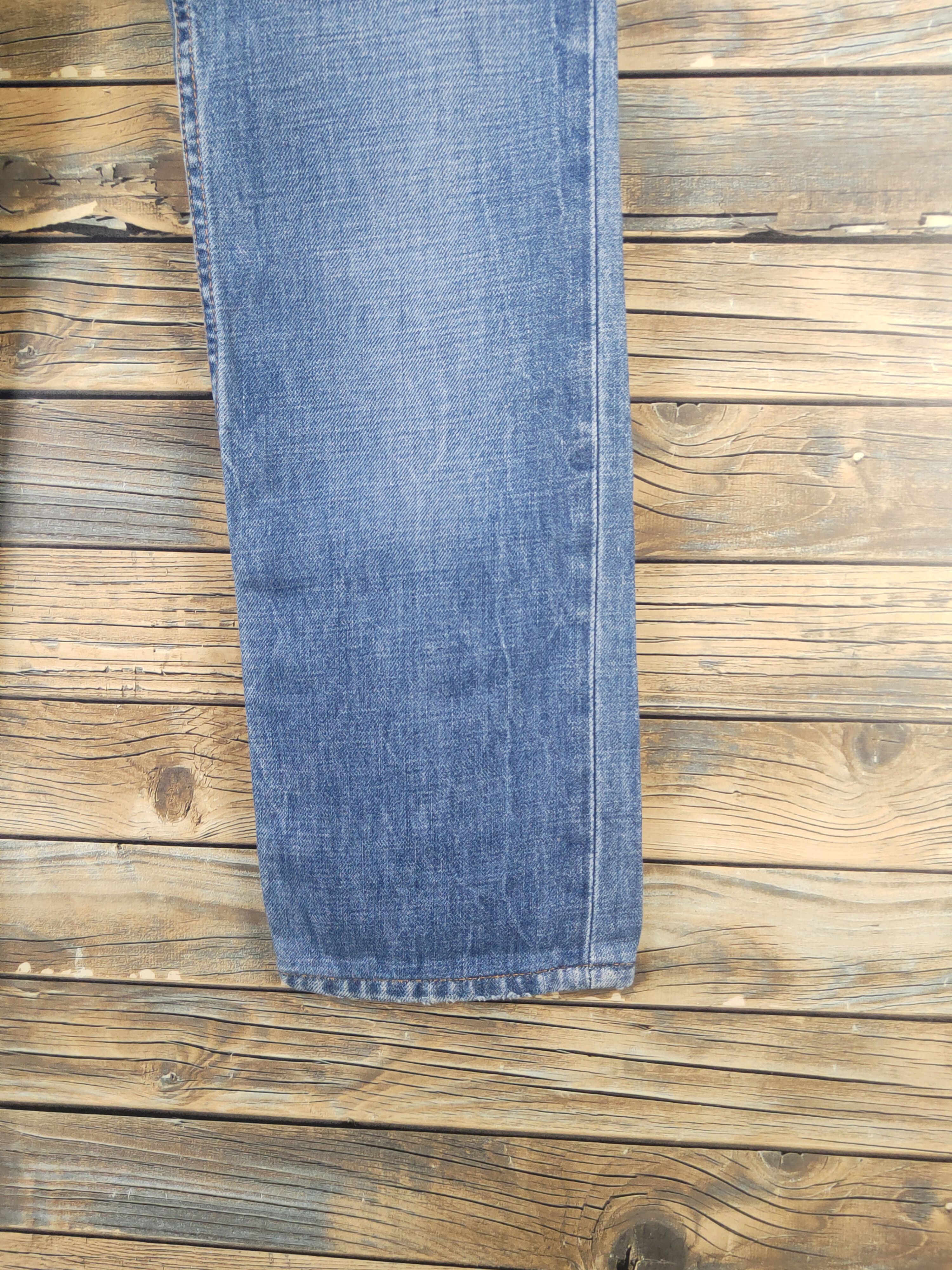 Prada DL Prada Blue Distressed Ripped Jeans #2778 Size 29" - 6 Thumbnail