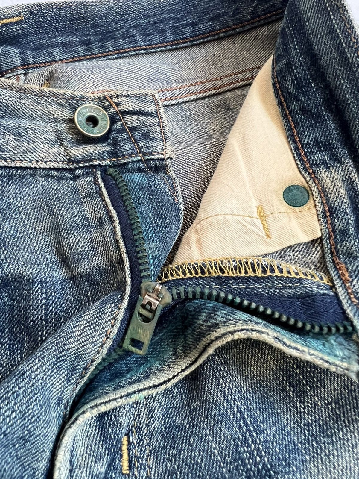 Edwin × Vintage Dirty Edwin 505zx Selvedge Distressed Denim Size US 32 / EU 48 - 10 Thumbnail