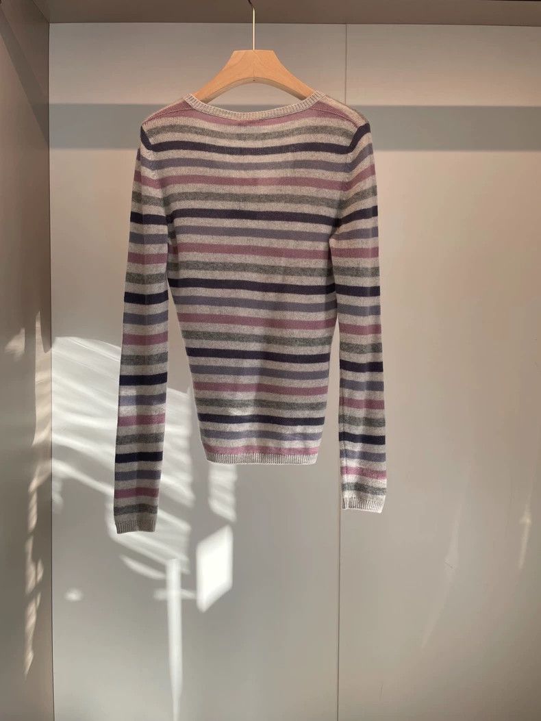Loro Piana LORO PIANA Striped cashmere sweater Size M / US 6-8 / IT 42-44 - 2 Thumbnail