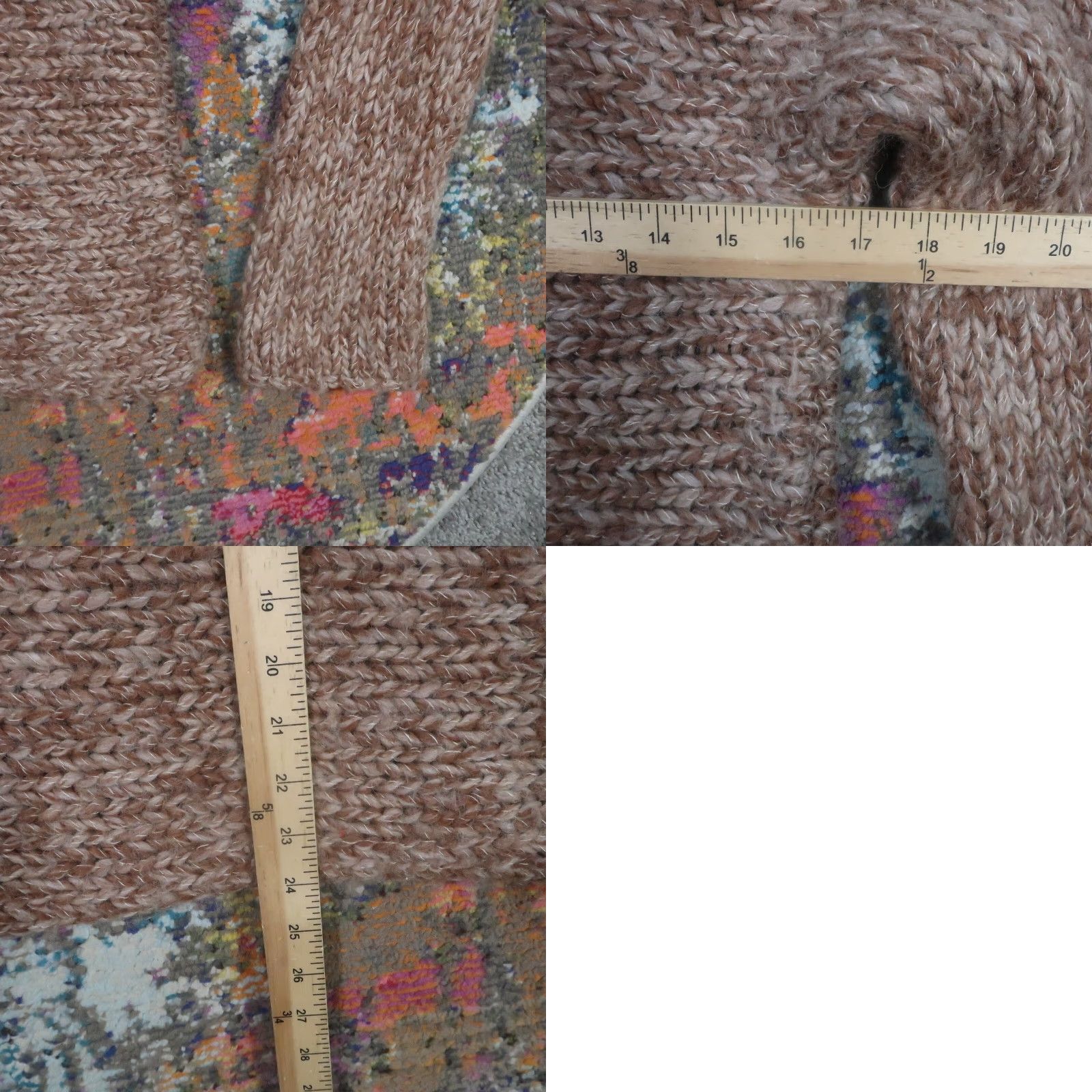 Banana Republic Banana Republic Sweater Womens L Brown Wool Cable Knit Turtleneck Pullover Long Sleeve Casual Fall Winter Vintage No Size L / US 10 / IT 46 - 8 Thumbnail