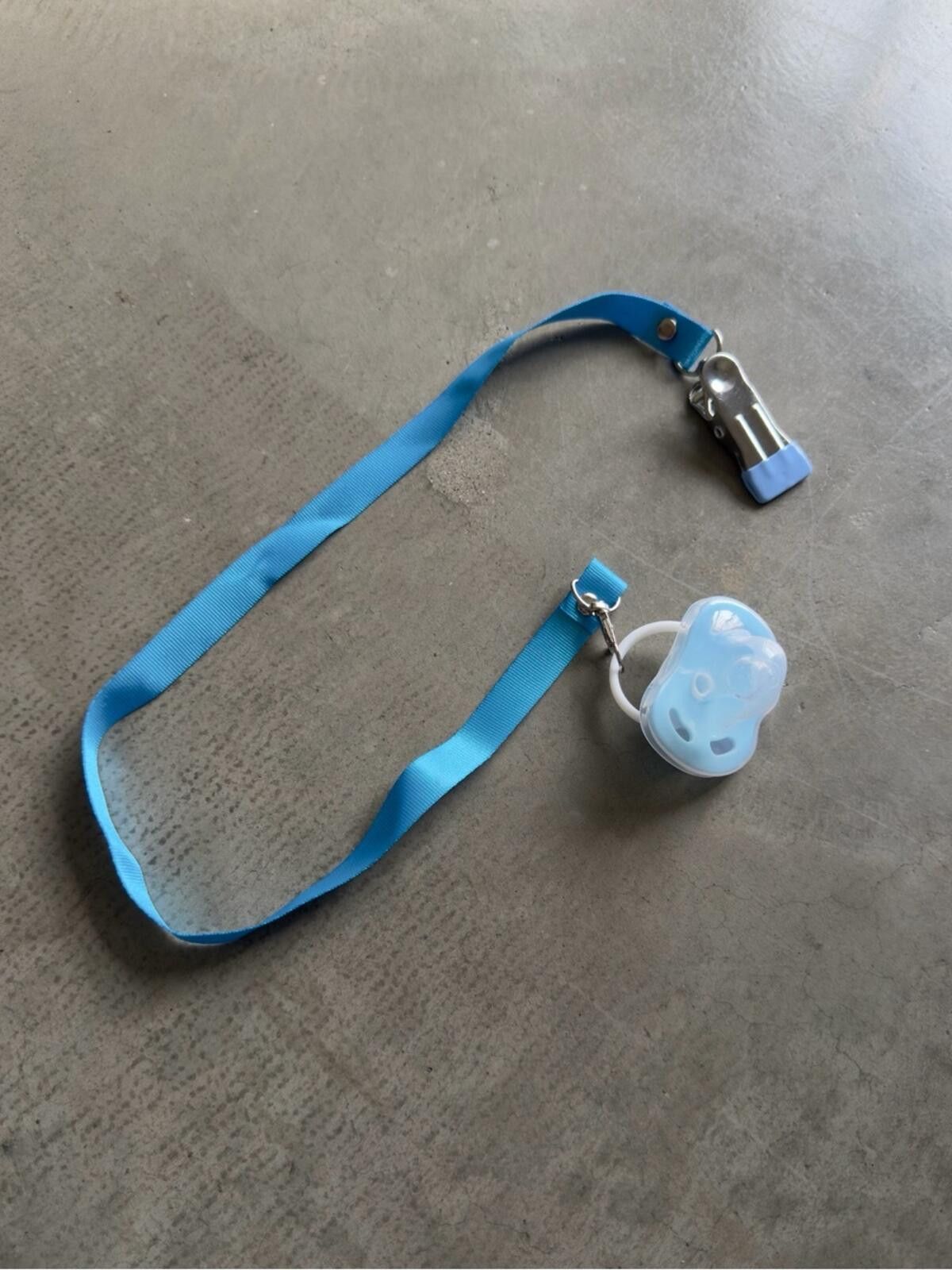 Other Pacifier Clip / Silicone & Strap Baby Accessory / Blue Size ONE SIZE - 2 Thumbnail