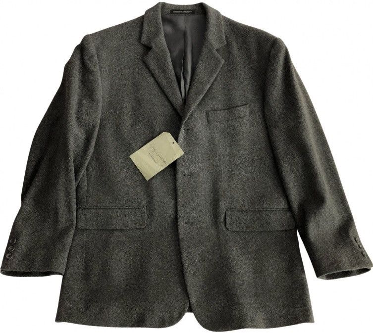Yohji Yamamoto YYPH vintage grey wool/cashmere sport coat S NEW Size 42R - 1 Thumbnail