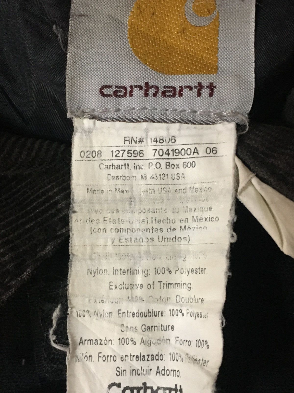 Carhartt × Vintage Black Carhartt Jacket Vintage Y2K Faded Black Size US XL / EU 56 / 4 - 9 Thumbnail