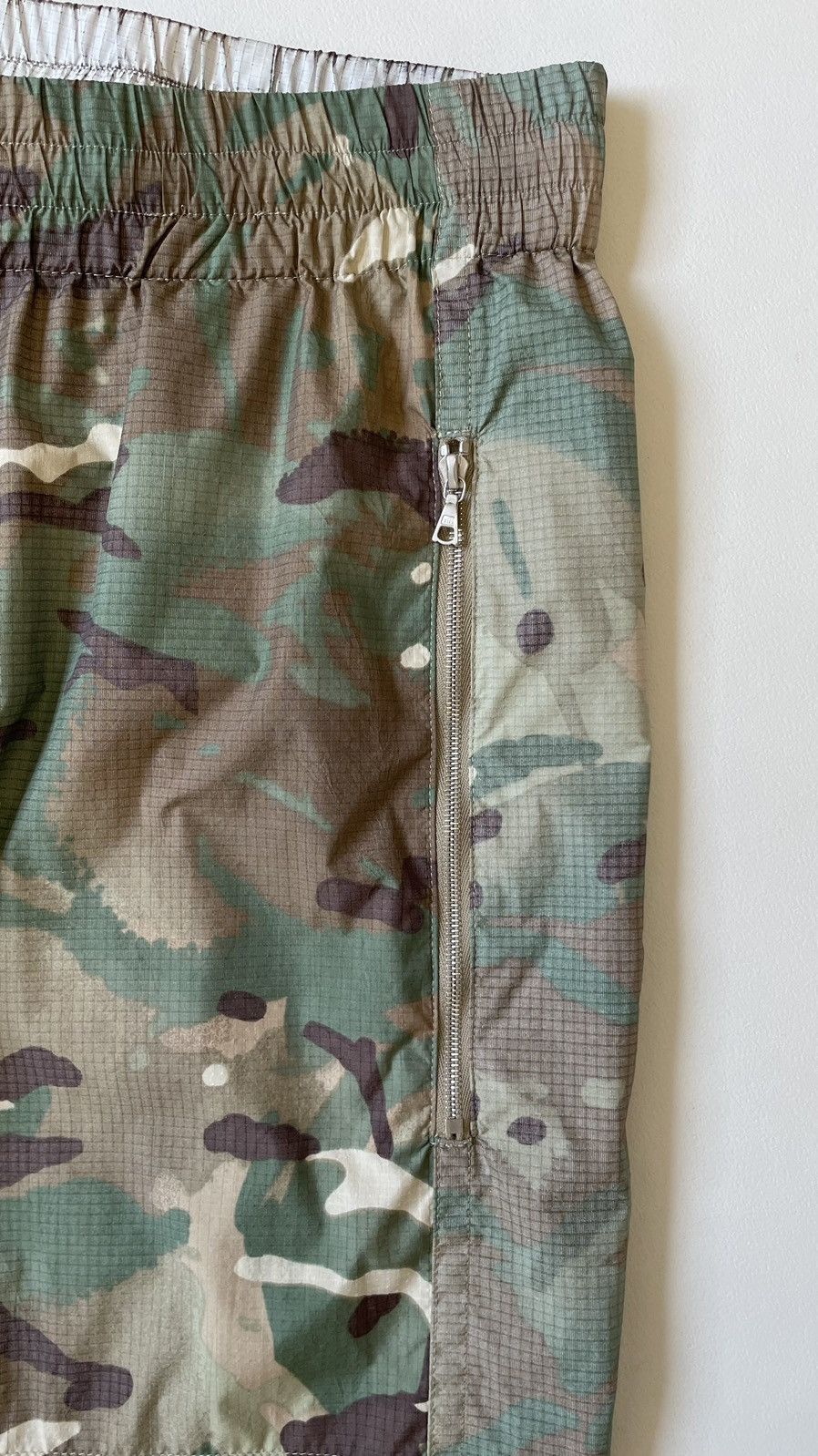 Dries Van Noten White Coated Camo Nylon Utility Trousers Size US 34 / EU 50 - 8 Thumbnail