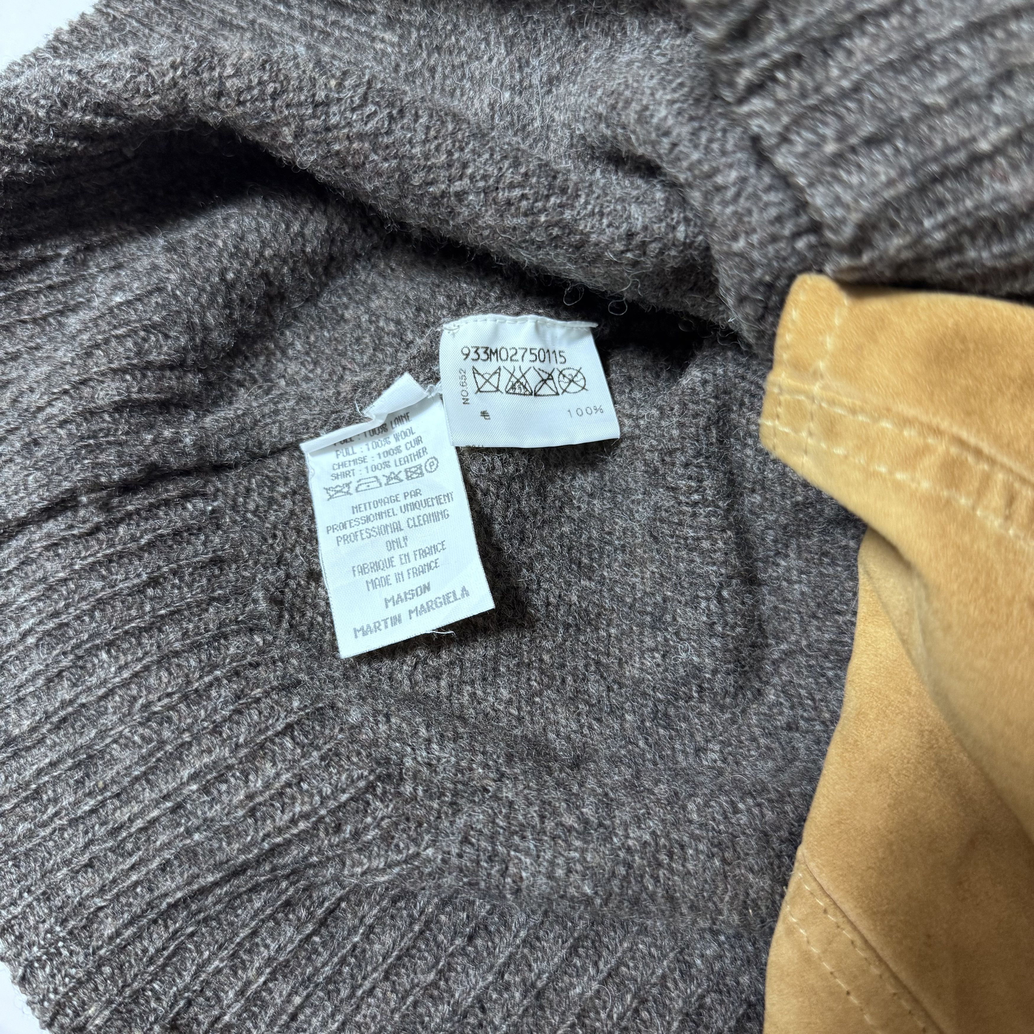 Maison Margiela MAISON MARTIN MARGIELA AW04 'ARTISANAL'WOOL SUEDE SWEATER Size US M / EU 48-50 / 2 - 6 Thumbnail