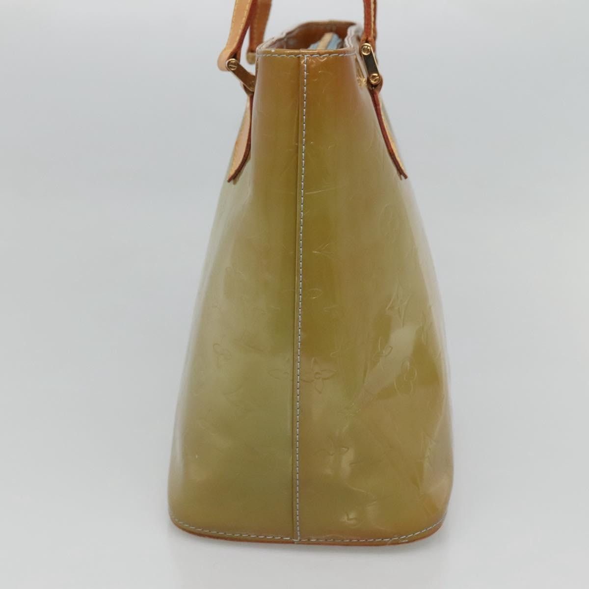 Louis Vuitton LOUIS VUITTON Monogram Vernis Houston Hand Bag Baby Blue Size ONE SIZE - 3 Thumbnail