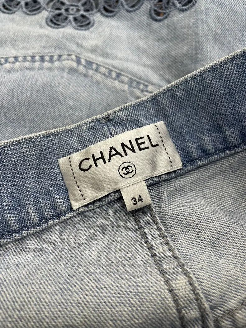 Chanel Chanel 24P hollow flower high-waisted shorts Size 42" / US 20 - 5 Thumbnail