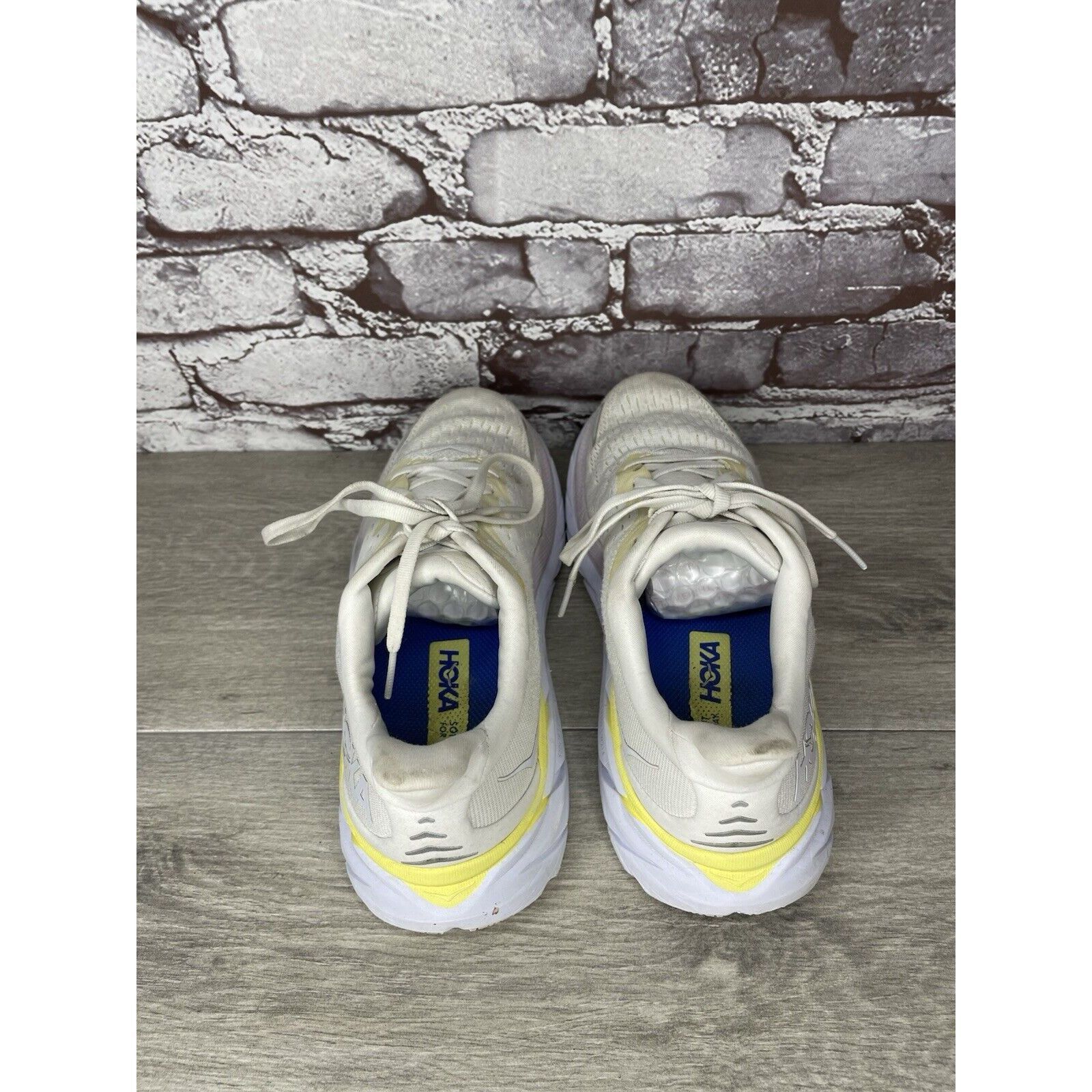 Hoka Hoka One One Clifton 8 1119394 BDBBW White Yellow Running Sn Size US 8 / IT 38 - 5 Thumbnail