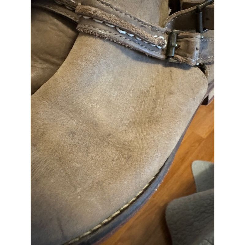 Free People Free People Distressed Braeburn Double Buckle Booties 39 Size US 9 / IT 39 - 4 Thumbnail