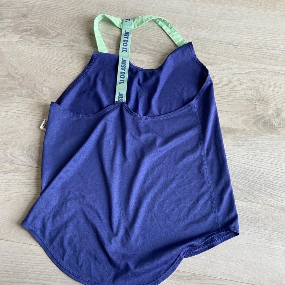 Nike Nike Women's Active Racerback Tank Top - Dark Purple/Green Size S / US 4 / IT 40 - 4 Thumbnail